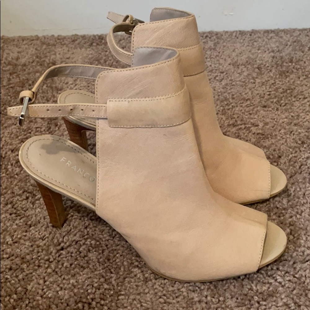 Open back ankle booties sz 6 1/2